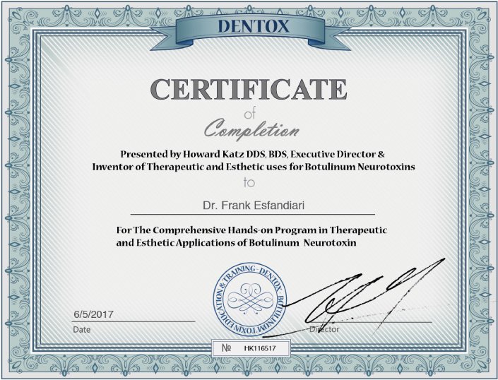 Ventura Dentox Certification